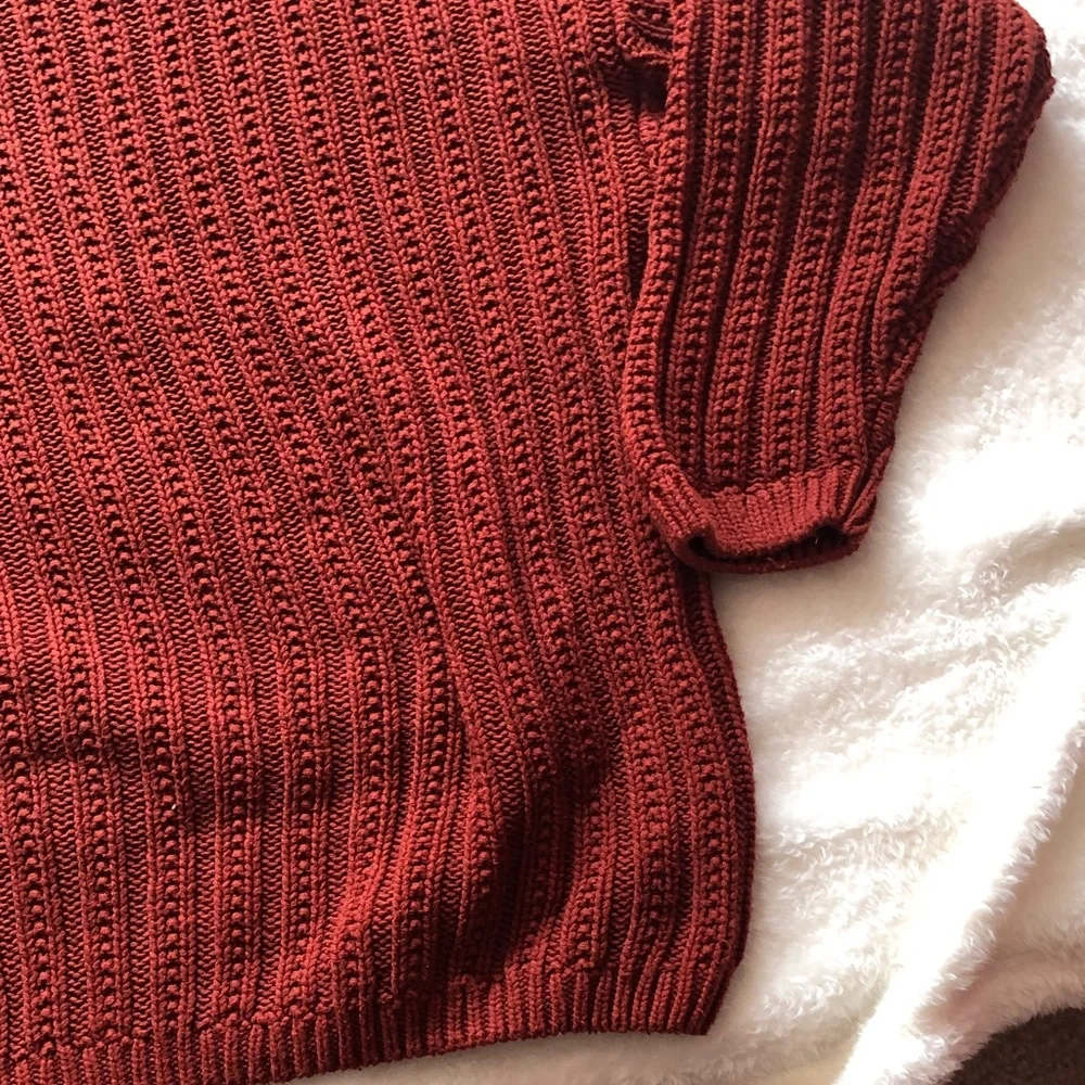 Universal Thread Textured Rust Sweater - Picture 4 of 5